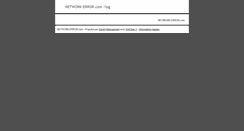 Desktop Screenshot of log.network-error.com